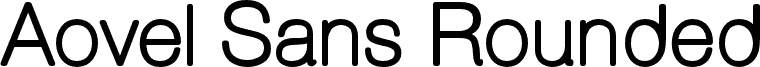 Aovel Sans Rounded