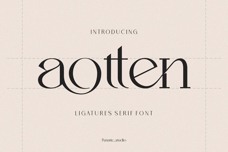 Aotten Schriftart