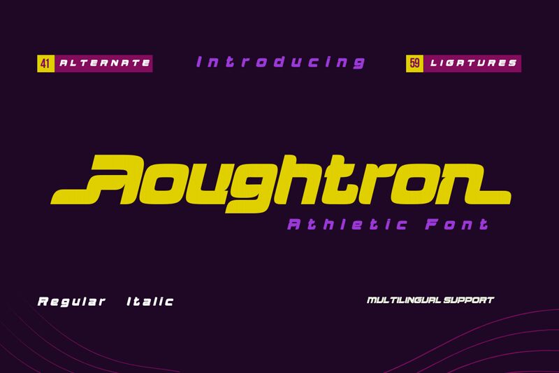 Aougtron Schriftart