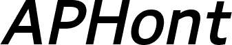 APHont Bold Italic