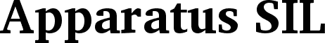Apparatus SIL Bold