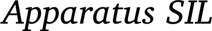Apparatus SIL Italic