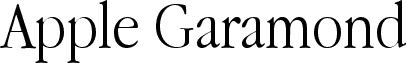 Apple Garamond Light