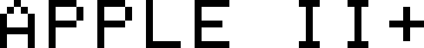 Preview of the Apple II+ Regular font