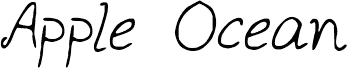 Vorschau der Schriftart appleocean