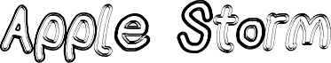 AppleStorm Extra Bold Blurry Fax Italic