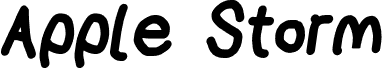AppleStorm Extra Bold Italic