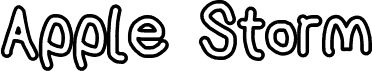 AppleStorm Extra Bold Outline