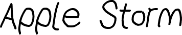 AppleStorm Regular Italic