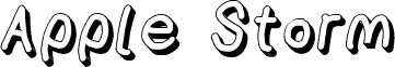 AppleStorm Shadow Extra Bold Italic