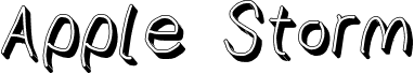 AppleStorm Shadow Regular Italic