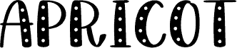 APRICOT шрифт
