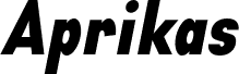 Aprikas Black Italic Demo