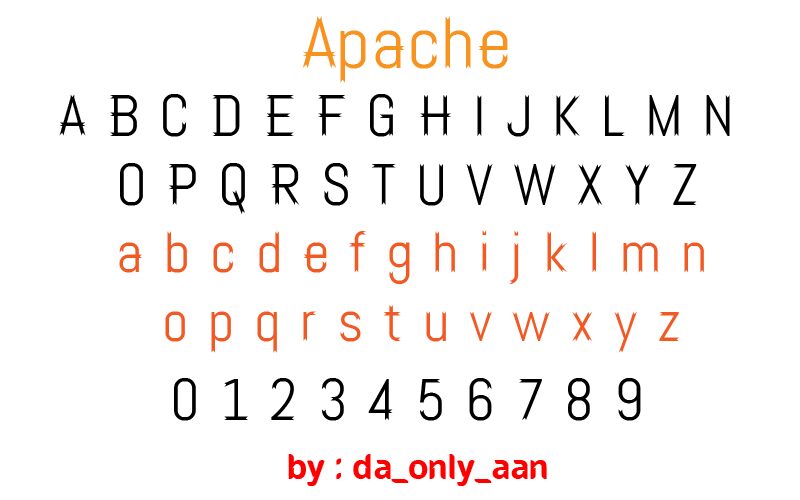Apache Czcionka