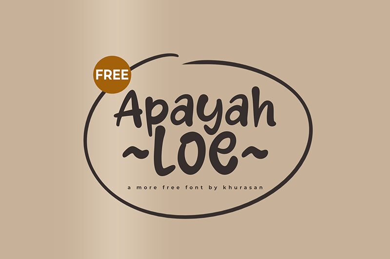 Apayah Loe フォント