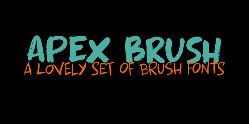 Apex Brush Schriftart