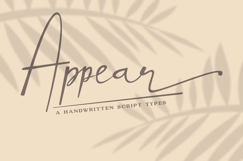 Appear Carattere