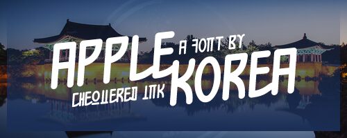 Apple Korea Czcionka