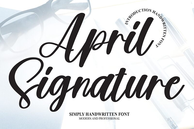 April Signature フォント