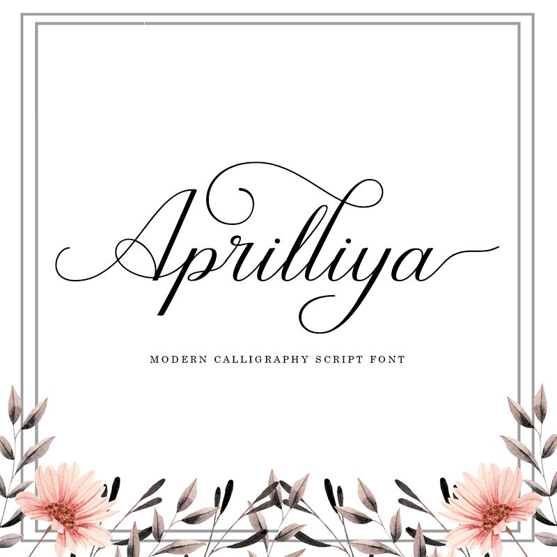 Aprilliya script Schriftart