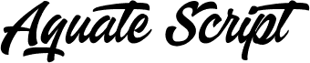 Aquate Script PERSONAL USE ONLY