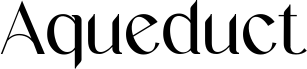 Preview of the Aqueduct font