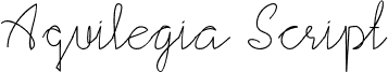 Aquilegia Script Regular