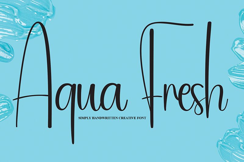Aqua Fresh Schriftart