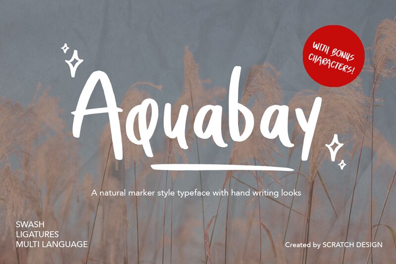 Aquabay Schriftart