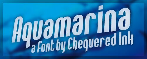 Aquamarina Czcionka