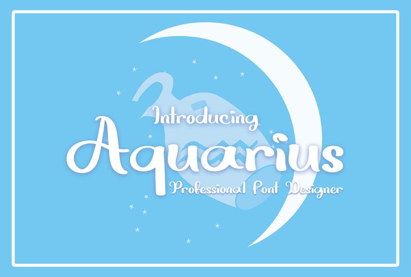Aquarius — Presentazione del carattere