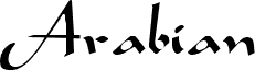 Preview of the Arabian Regular font