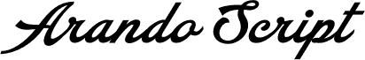 Arando Script PERSONAL USE Bold Italic czcionka