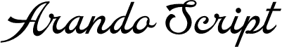 Arando Script PERSONAL USE Regular font