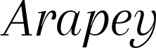 Arapey Italic