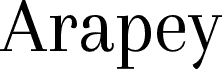 Arapey Regular