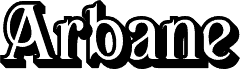 Preview of the Arbane-ExtrudeRight font