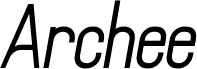 Archee Demo Italic