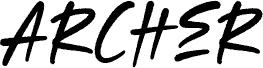 Anteprima del carattere Archer