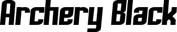 Archery Black Rounded Italic