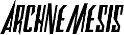 Archnemesis Bold Semi-Italic フォント