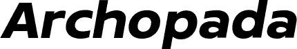 Archopada Oblique Bold czcionka