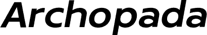 Archopada Oblique Semi Bold czcionka