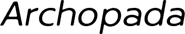 Archopada Rounded Oblique Reg czcionka