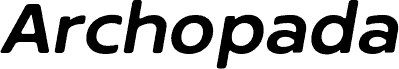 Archopada Rounded Oblique SemBd czcionka