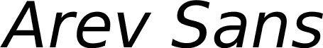 Arev Sans Oblique