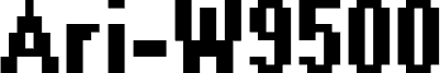 AriW9500 Condensed Bold 字体
