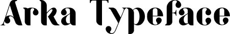Arka Typeface DEMO