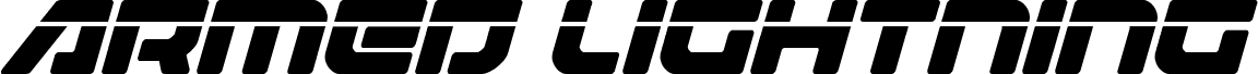 Armed Lightning Laser Italic