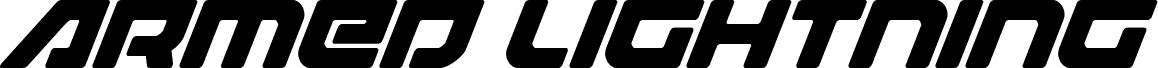 Armed Lightning Super-Italic